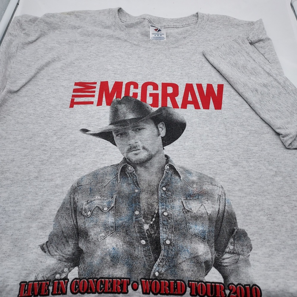 Tim McGraw Southern Voice World Tour 2010 Concert T-Shirt‎ XL Country Music
